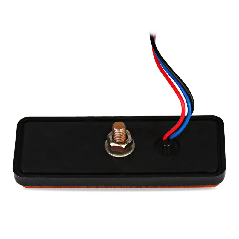 LED Rectangle Motorcycle Tail Brake Light & Reflector