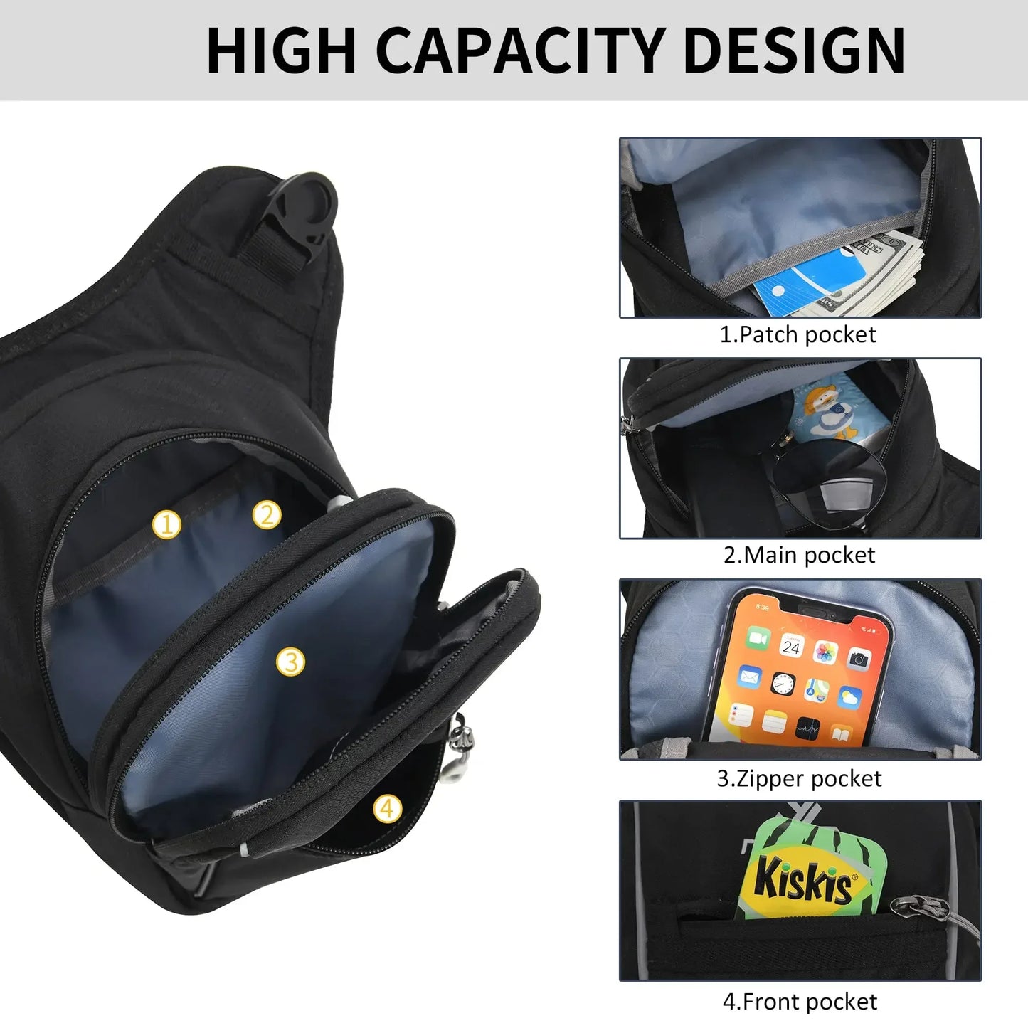 Waterproof Motorcycle Thigh Bag | Compact & Secure