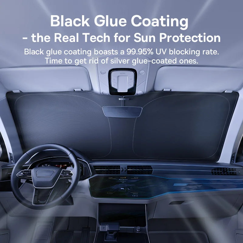 DT1 Folding Car Windshield Sunshade | Heat Protection
