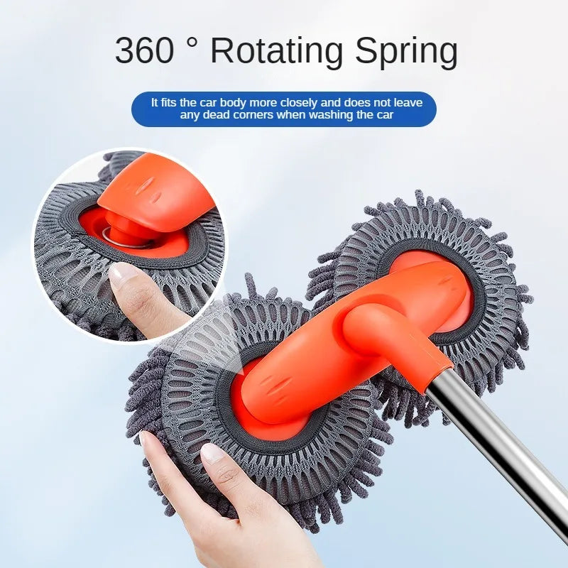 Dual-Head Car Wash Mop | Efficient & Gentle Cleaning