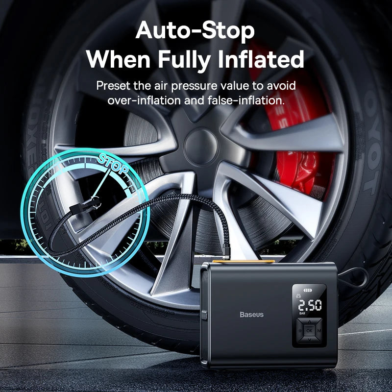 Dual Cylinder Wireless 250W Tire Inflator Pump