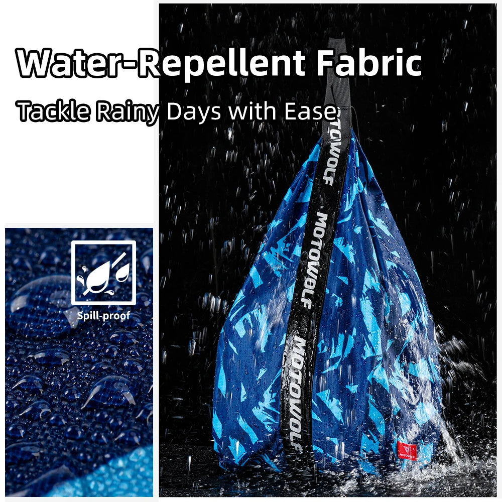 Simple Style Water-Repellent Motorcycle Helmet Backpack