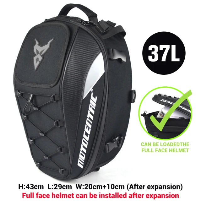 Waterproof Motorcycle Tail Bag & Helmet Backpack
