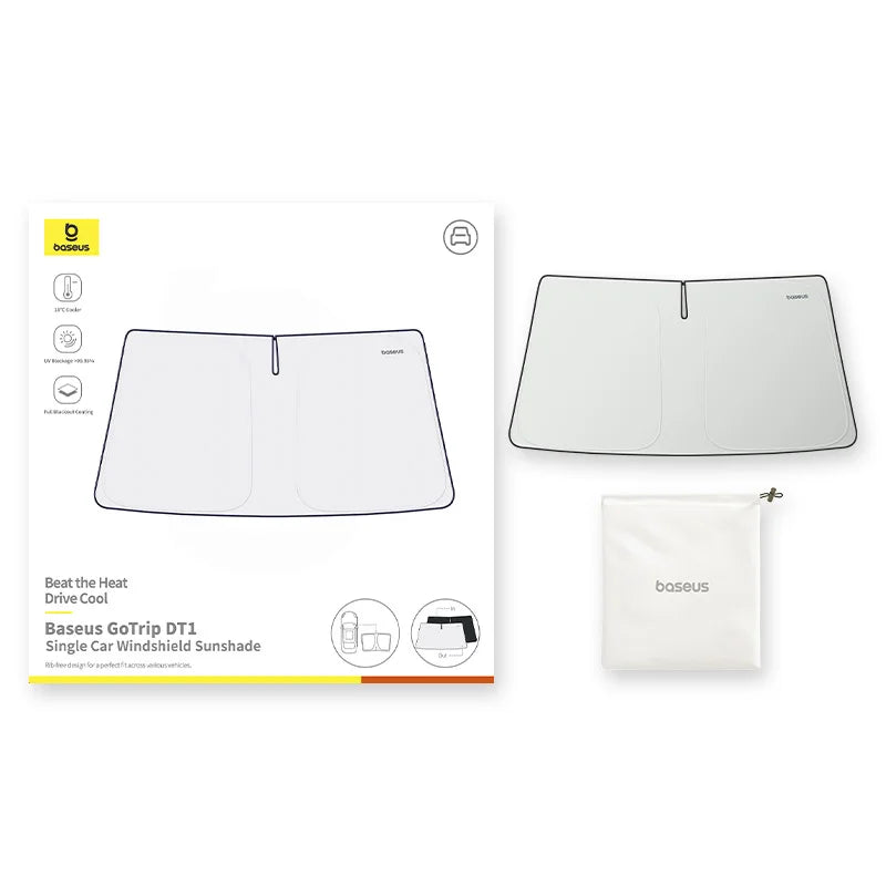 DT1 Folding Car Windshield Sunshade | Heat Protection
