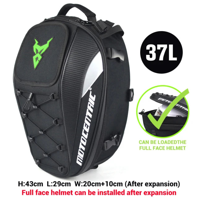 Waterproof Motorcycle Tail Bag & Helmet Backpack