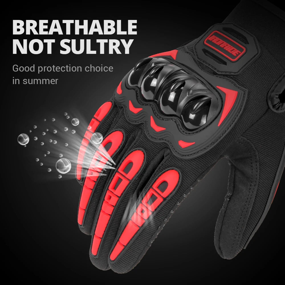 Summer Waterproof Touchscreen Motorcycle Gloves