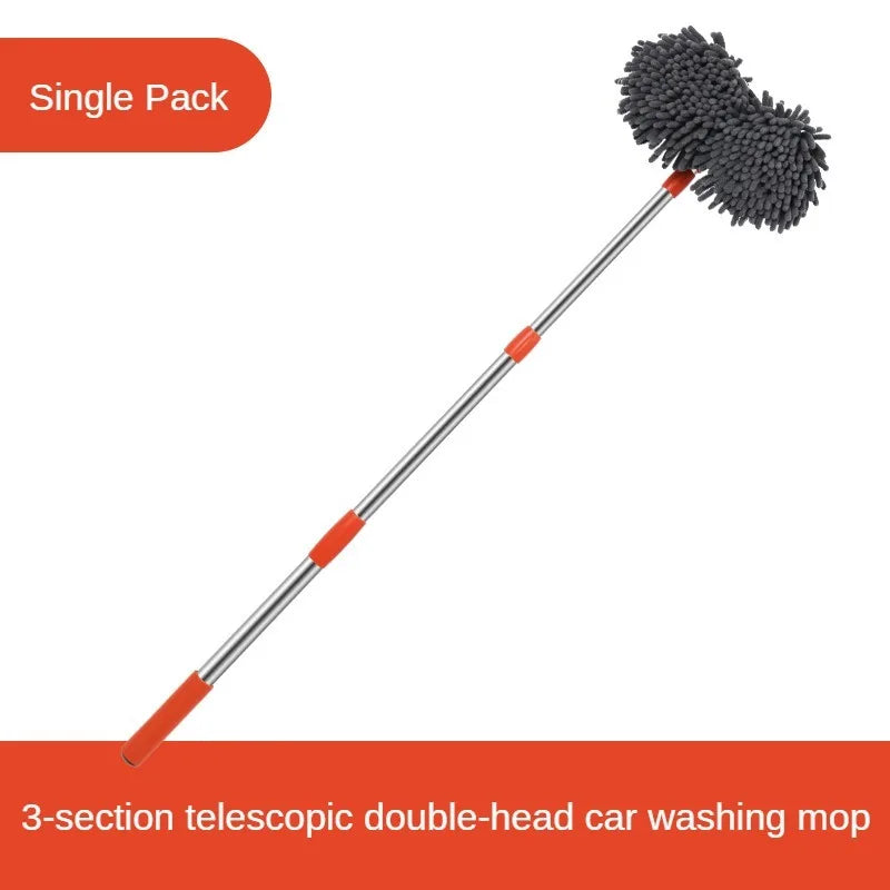 Dual-Head Car Wash Mop | Efficient & Gentle Cleaning