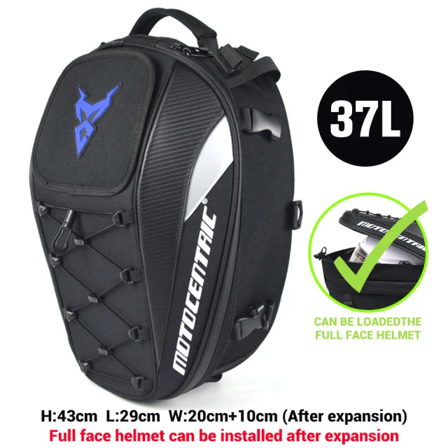 Waterproof Motorcycle Tail Bag & Helmet Backpack