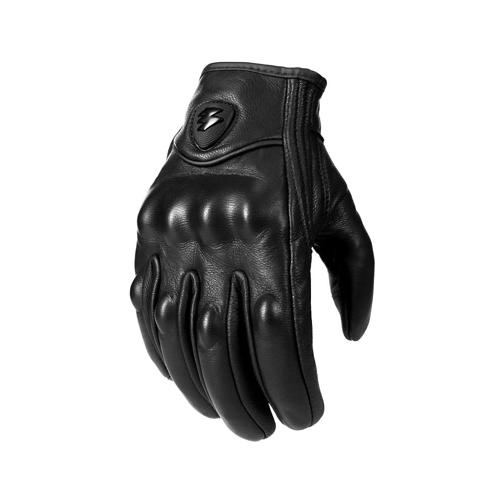 Goatskin Leather Touchscreen Motorcycle Gloves | Durable Fit