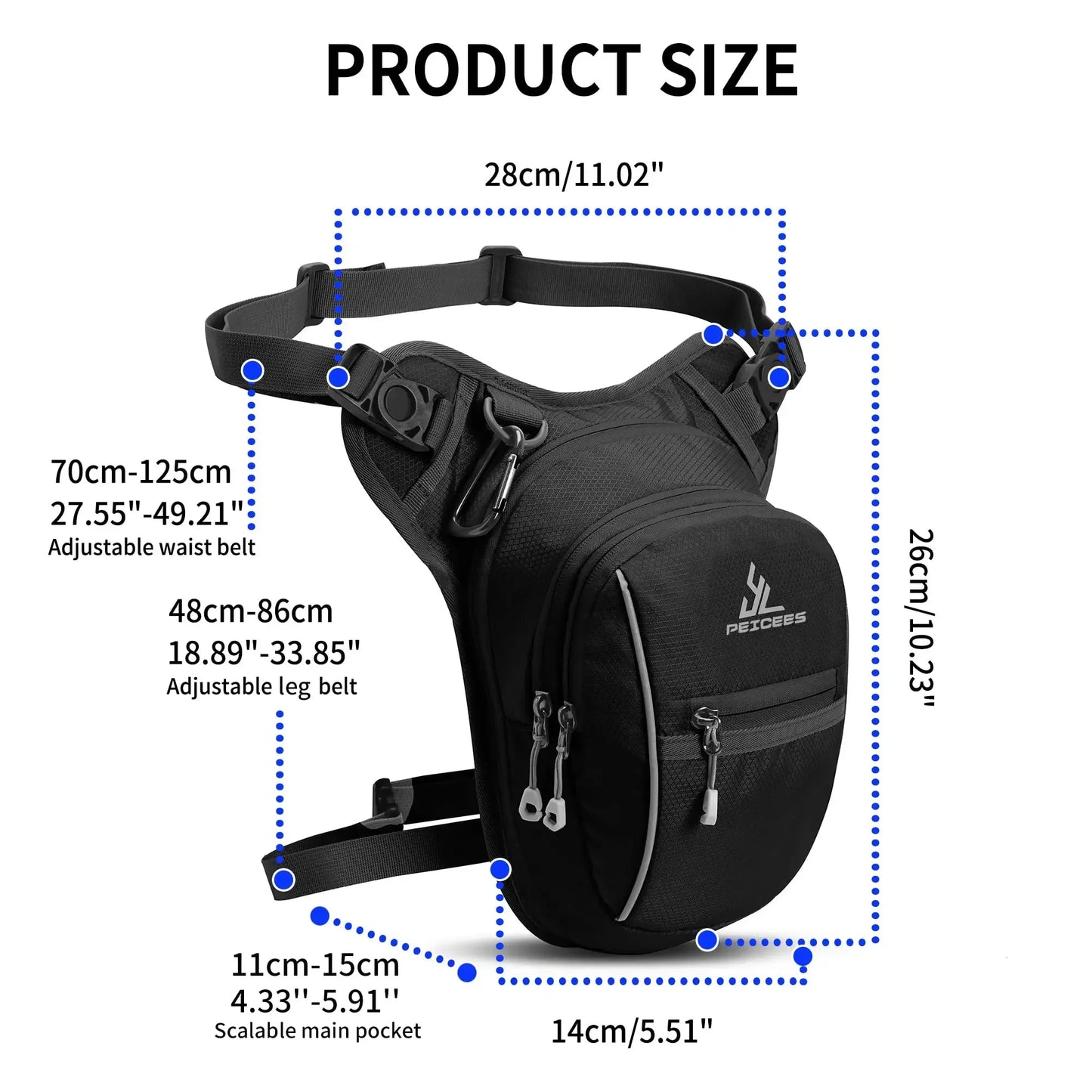 Waterproof Motorcycle Thigh Bag | Compact & Secure