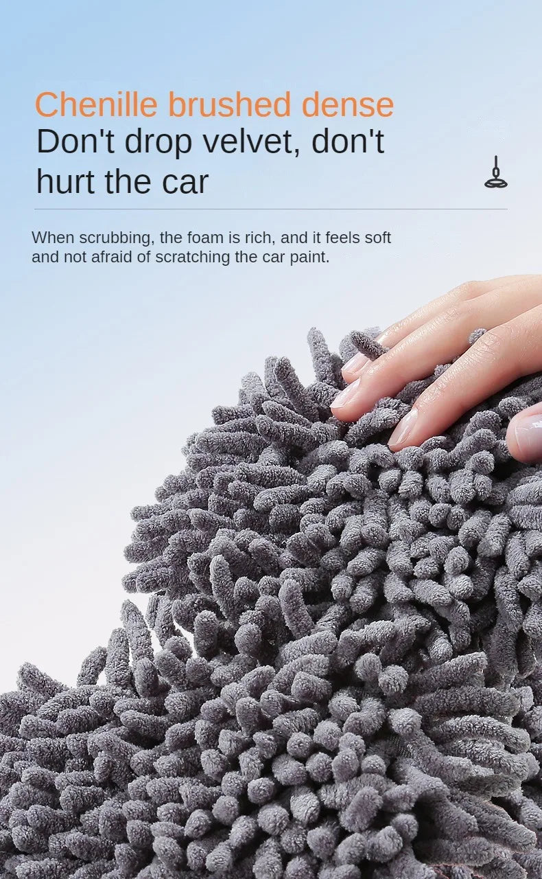 Dual-Head Car Wash Mop | Efficient & Gentle Cleaning