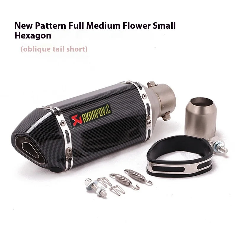 Small Hexagonal Exhaust Pipe | Durable Motorcycle Part