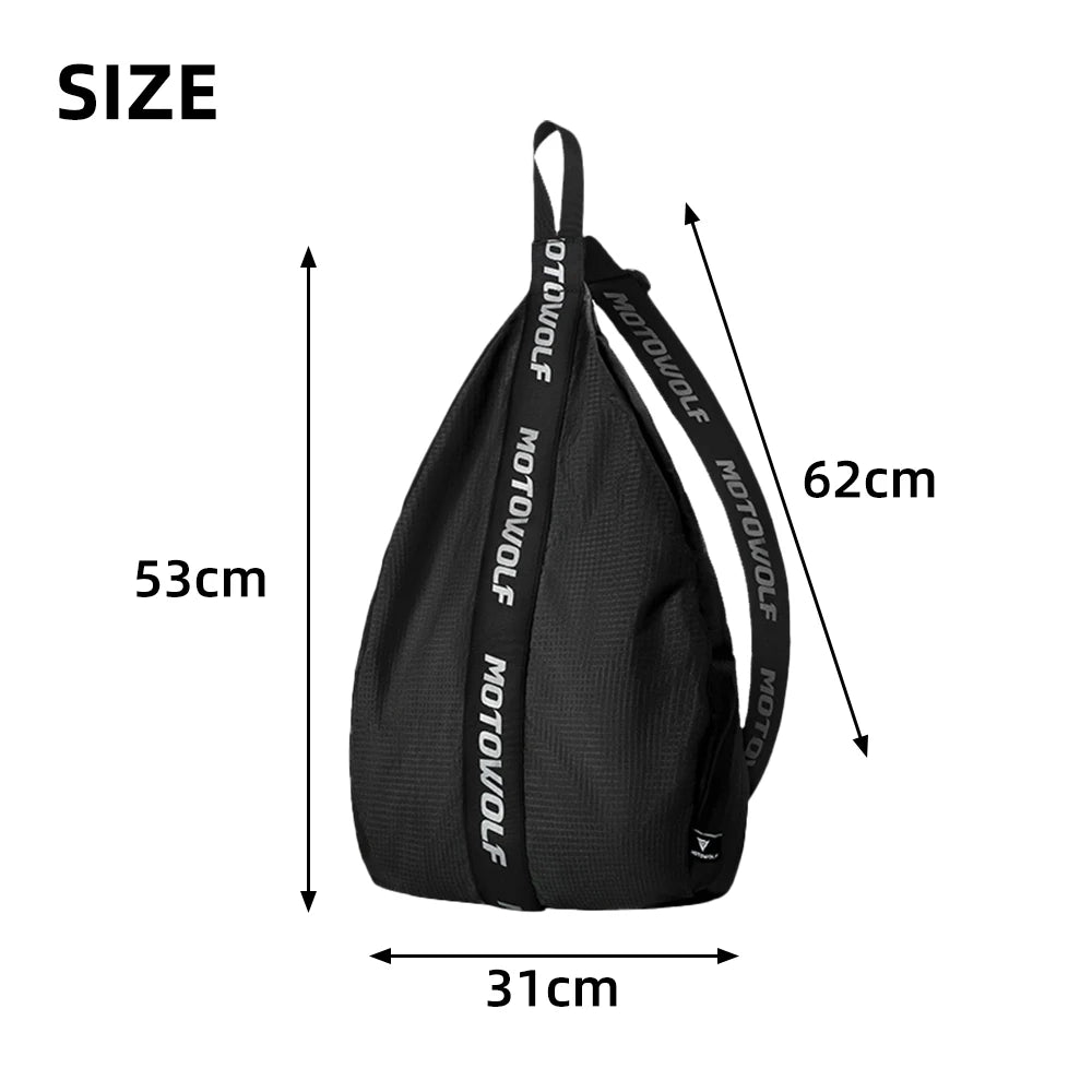 Simple Style Water-Repellent Motorcycle Helmet Backpack