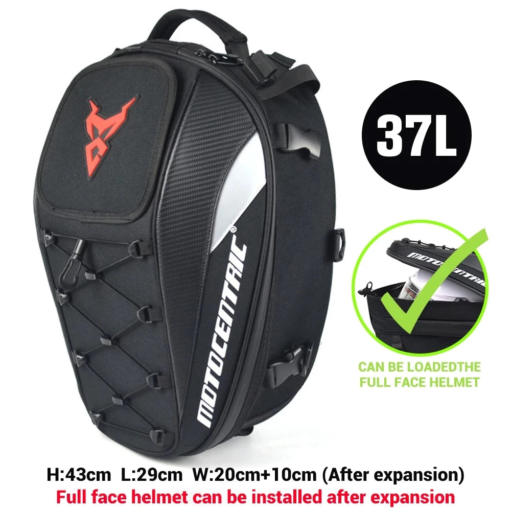 Waterproof Motorcycle Tail Bag & Helmet Backpack