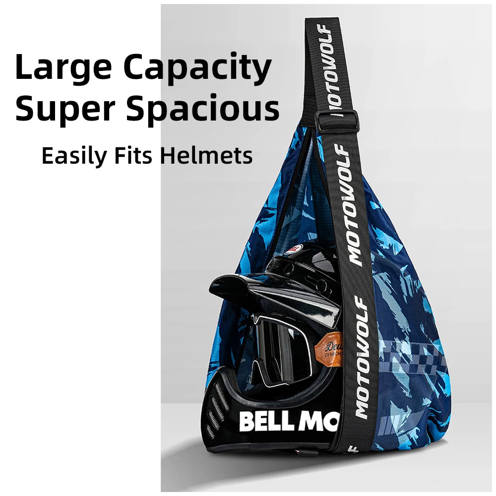 Simple Style Water-Repellent Motorcycle Helmet Backpack
