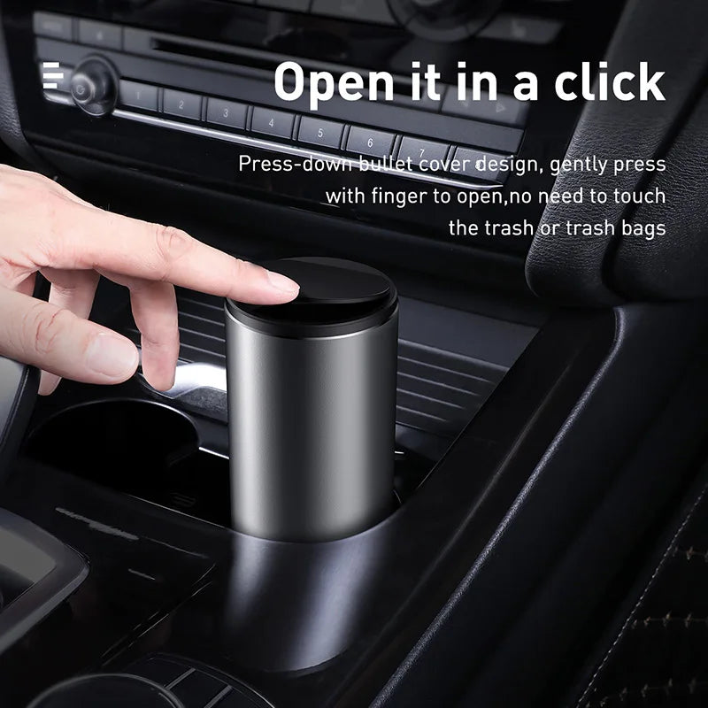 Hanging Auto Garbage Mini Car Trash Bin | Compact & Convenient