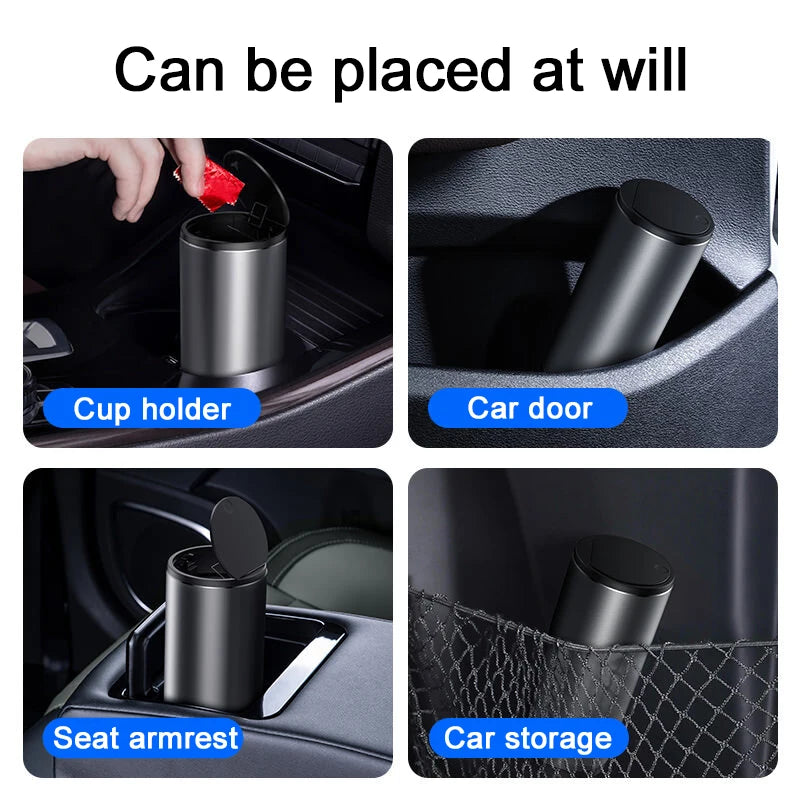 Hanging Auto Garbage Mini Car Trash Bin | Compact & Convenient