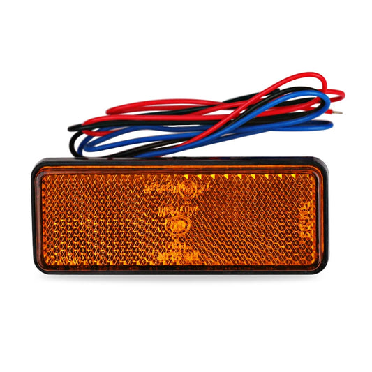 LED Rectangle Motorcycle Tail Brake Light & Reflector