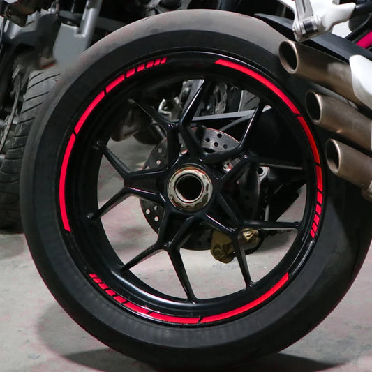 Reflective Motorcycle Wheel Stickers | Enhanced Visibility


