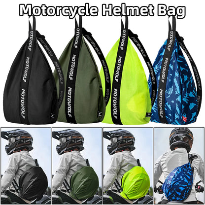Simple Style Water-Repellent Motorcycle Helmet Backpack