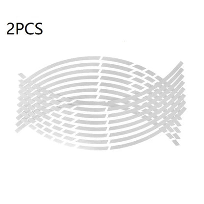 Reflective Motorcycle Wheel Stickers | Enhanced Visibility

