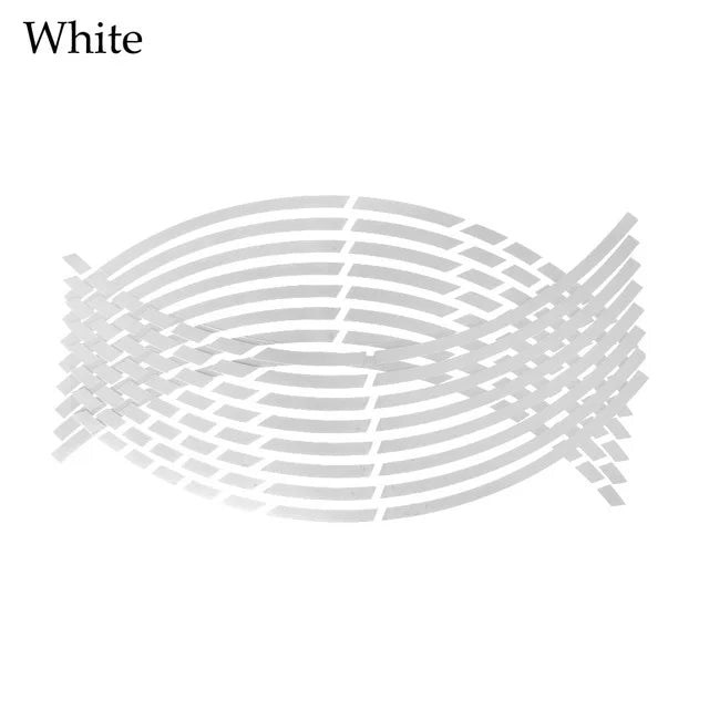 Reflective Motorcycle Wheel Stickers | Enhanced Visibility

