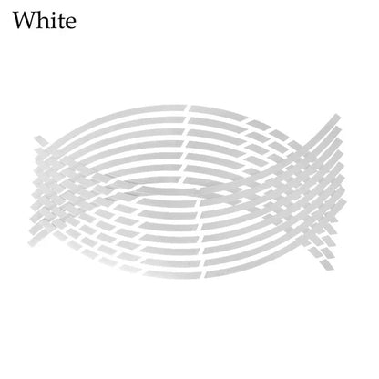 Reflective Motorcycle Wheel Stickers | Enhanced Visibility

