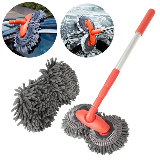 Dual-Head Car Wash Mop | Efficient & Gentle Cleaning