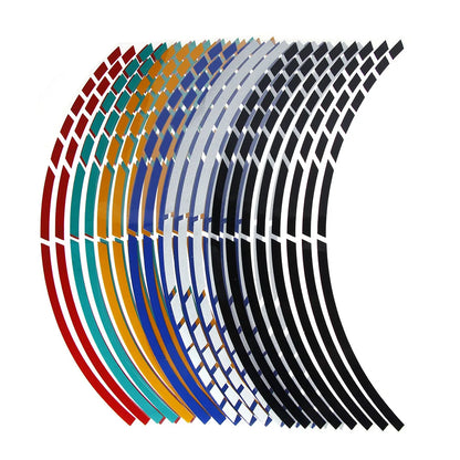Reflective Motorcycle Wheel Stickers | Enhanced Visibility

