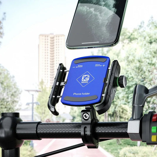 Aluminum Motorcycle Phone Holder | Sturdy & Adjustable