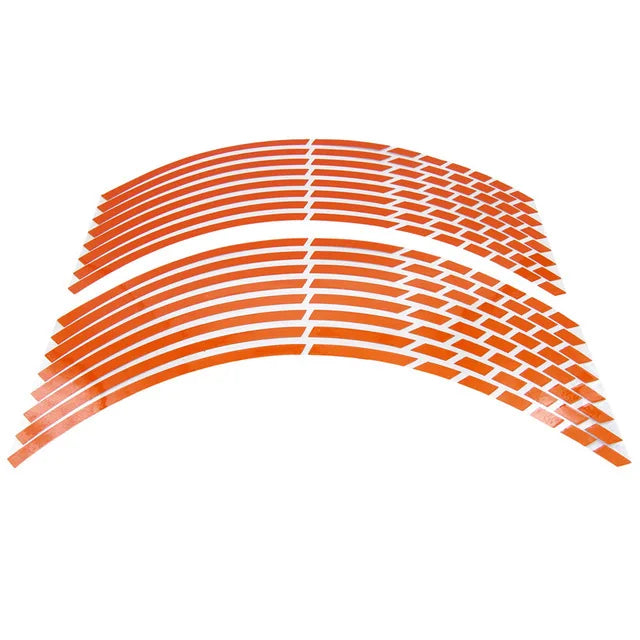 Reflective Motorcycle Wheel Stickers | Enhanced Visibility

