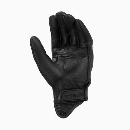 Goatskin Leather Touchscreen Motorcycle Gloves | Durable Fit