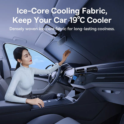 DT1 Folding Car Windshield Sunshade | Heat Protection