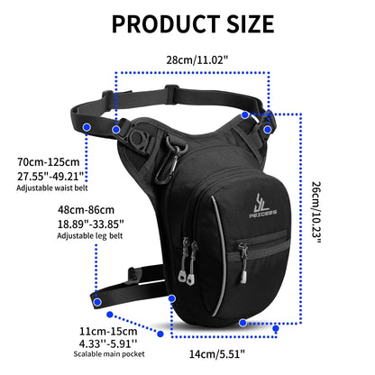 Waterproof Motorcycle Thigh Bag | Compact & Secure