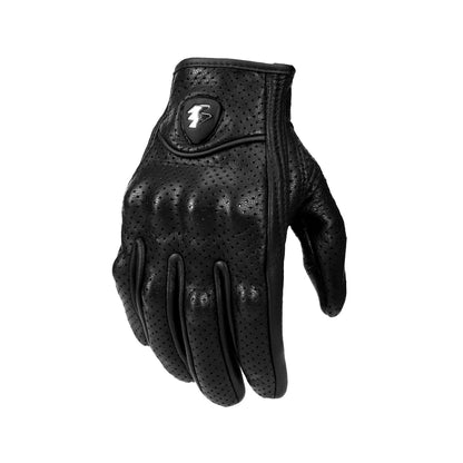 Goatskin Leather Touchscreen Motorcycle Gloves | Durable Fit